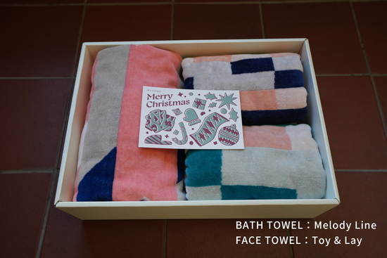 【クリスマス GIFT SET】BATH TOWEL 1枚 / FACE TOWEL 2枚