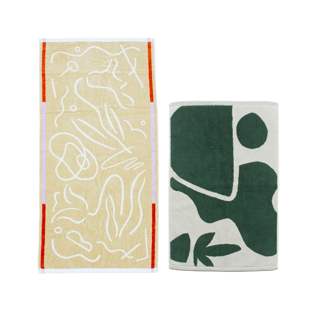 【GIFT SET】BATH TOWEL & BATH MAT SET