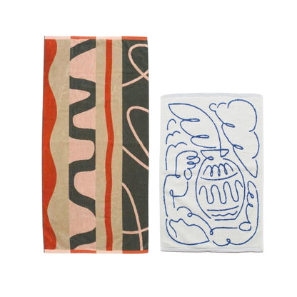 【GIFT SET】BATH TOWEL & BATH MAT SET