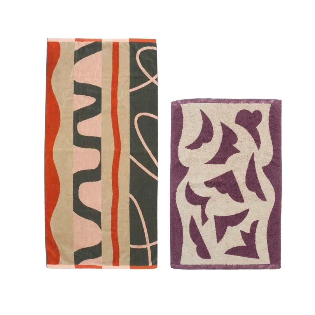 【GIFT SET】BATH TOWEL & BATH MAT SET