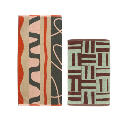 【GIFT SET】BATH TOWEL & BATH MAT SET