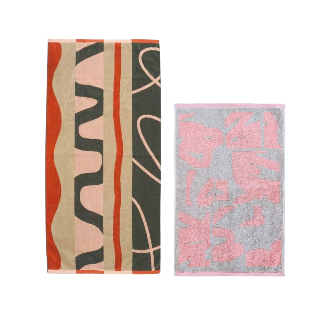 【GIFT SET】BATH TOWEL & BATH MAT SET