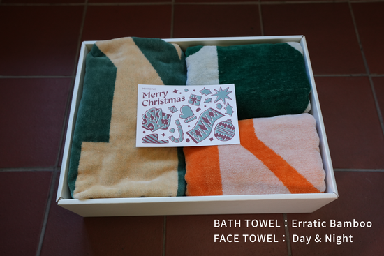 【クリスマス GIFT SET】BATH TOWEL 1枚 / FACE TOWEL 2枚