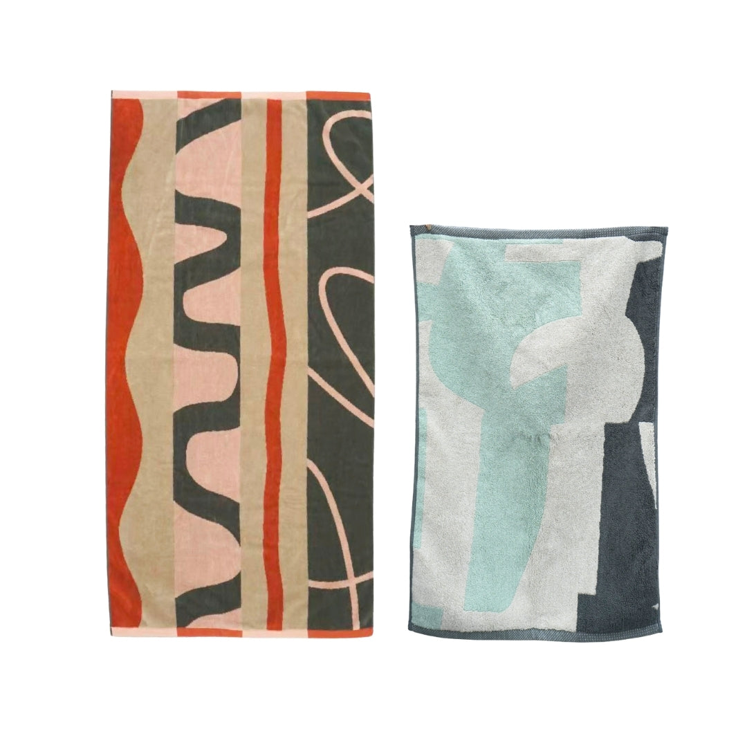 【GIFT SET】BATH TOWEL & BATH MAT SET