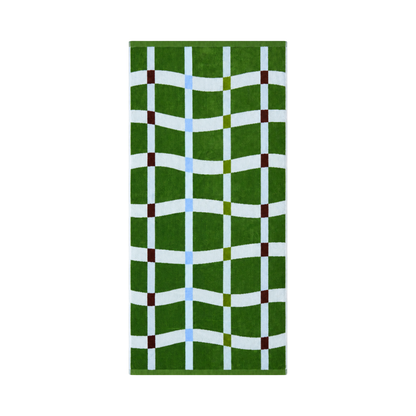BATH TOWEL : Flow / moss green