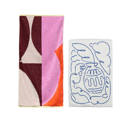 【GIFT SET】BATH TOWEL & BATH MAT SET