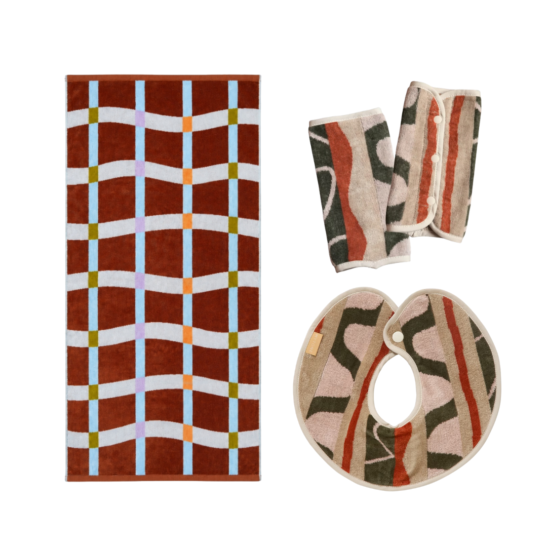 タオルスタイ&バスタオル&抱っこ紐カバーセット（ラッピング無）