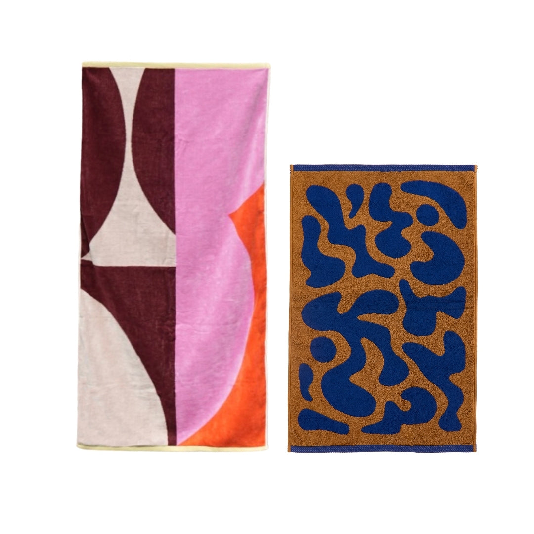 【GIFT SET】BATH TOWEL & BATH MAT SET