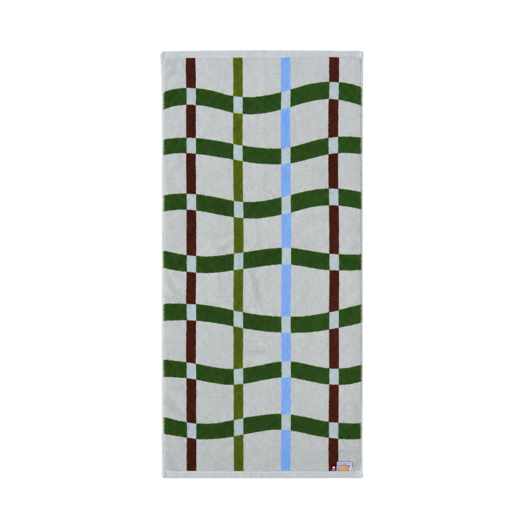 BATH TOWEL : Flow / moss green