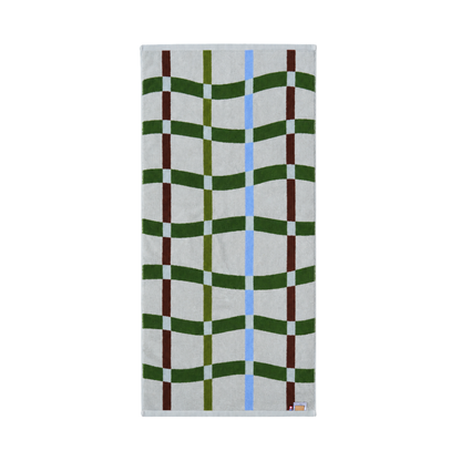 BATH TOWEL : Flow / moss green