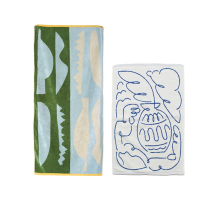 【GIFT SET】BATH TOWEL & BATH MAT SET