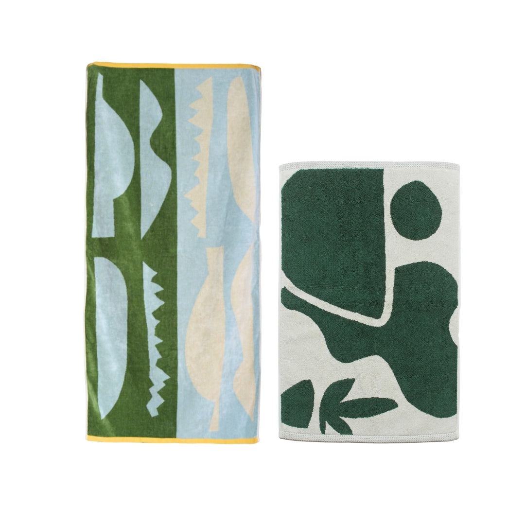 【GIFT SET】BATH TOWEL & BATH MAT SET