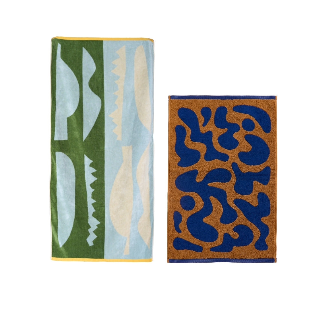 【GIFT SET】BATH TOWEL & BATH MAT SET