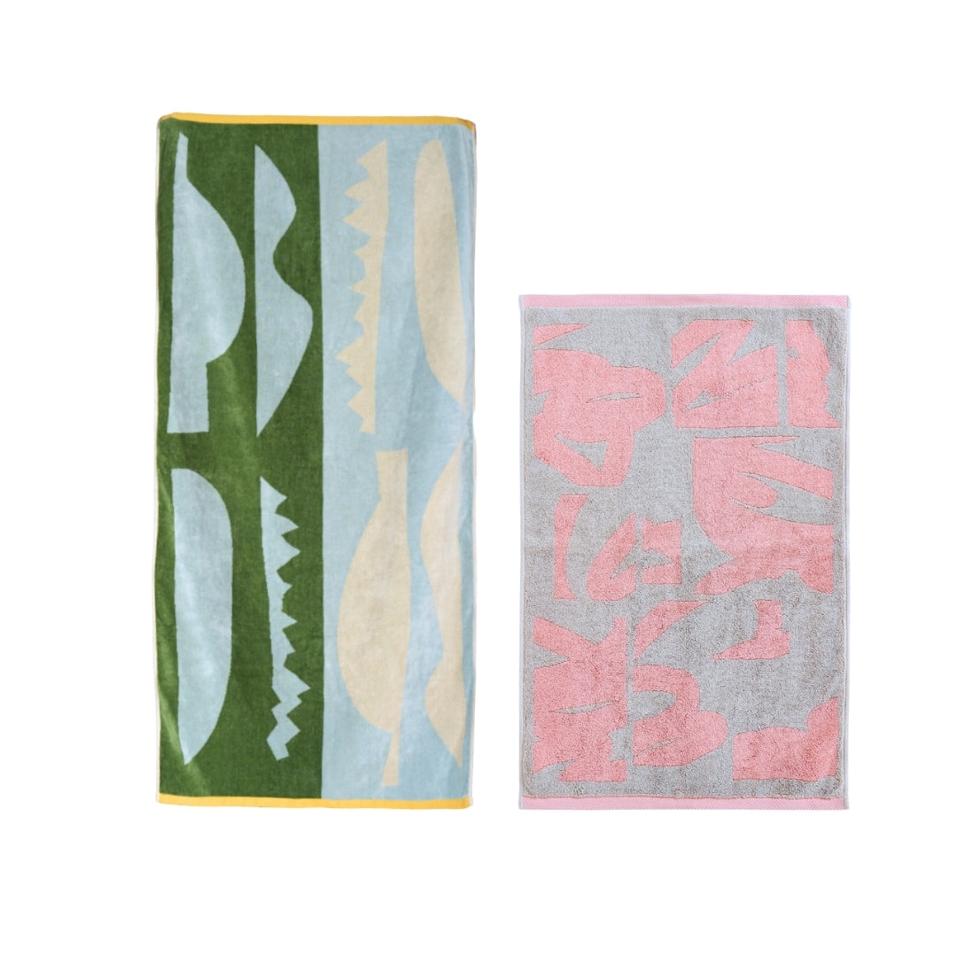 【GIFT SET】BATH TOWEL & BATH MAT SET