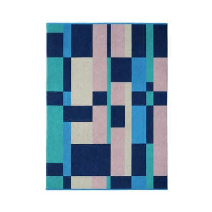 BED THROW BLANKET：Rectangle / navy