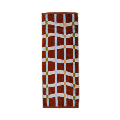 FACE TOWEL：Flow / terracotta