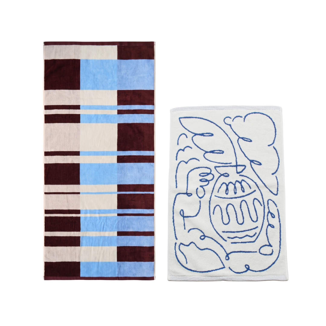【GIFT SET】BATH TOWEL & BATH MAT SET