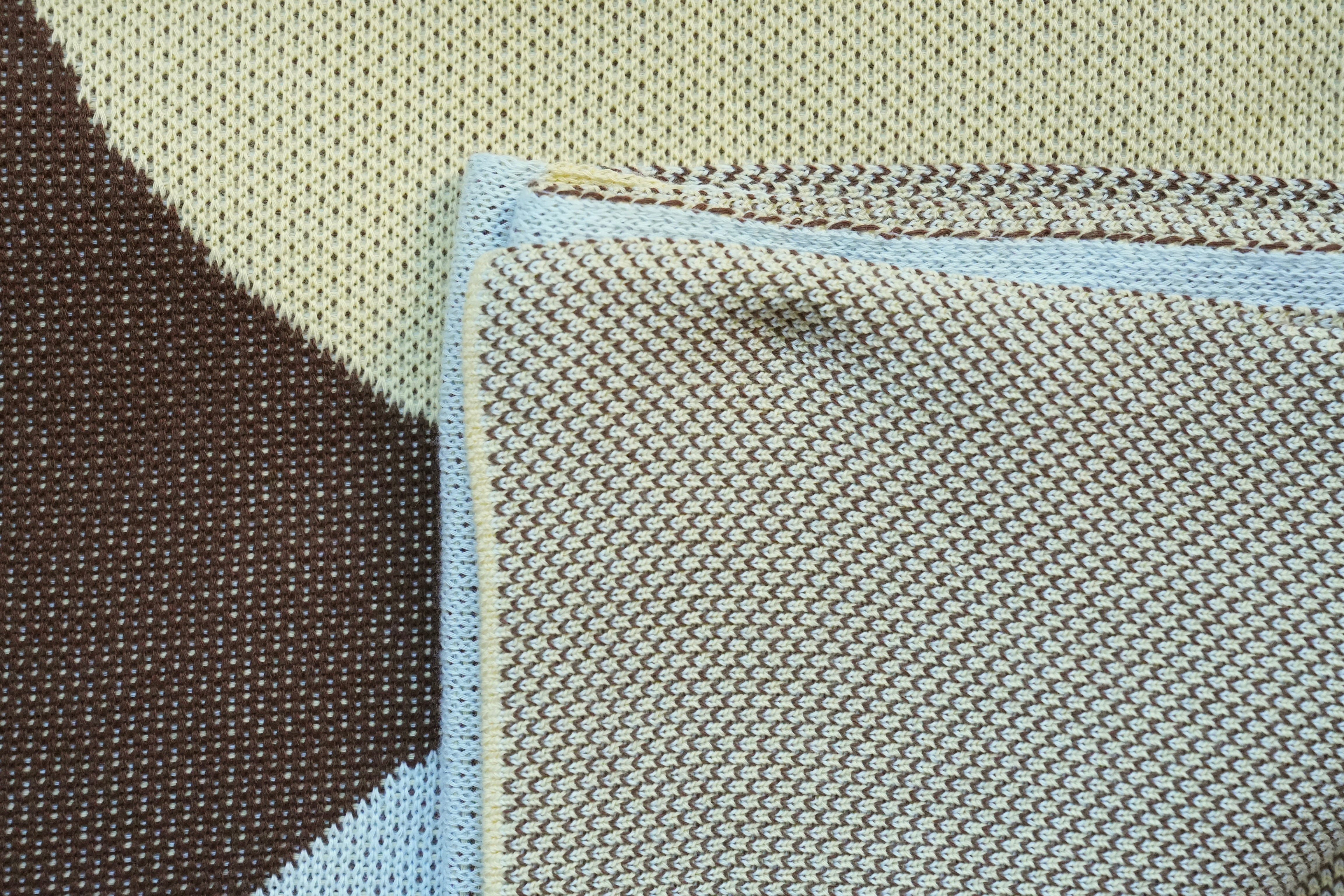 EQUIPMENT KNIT BLANKET ブランケット ニットブランケット / KNIT BLANKET：Circle Rhythm – MYTONE