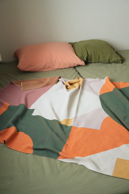 【予約商品】ニットブランケット / KNIT BLANKET：Evening（2月中旬入荷予定）