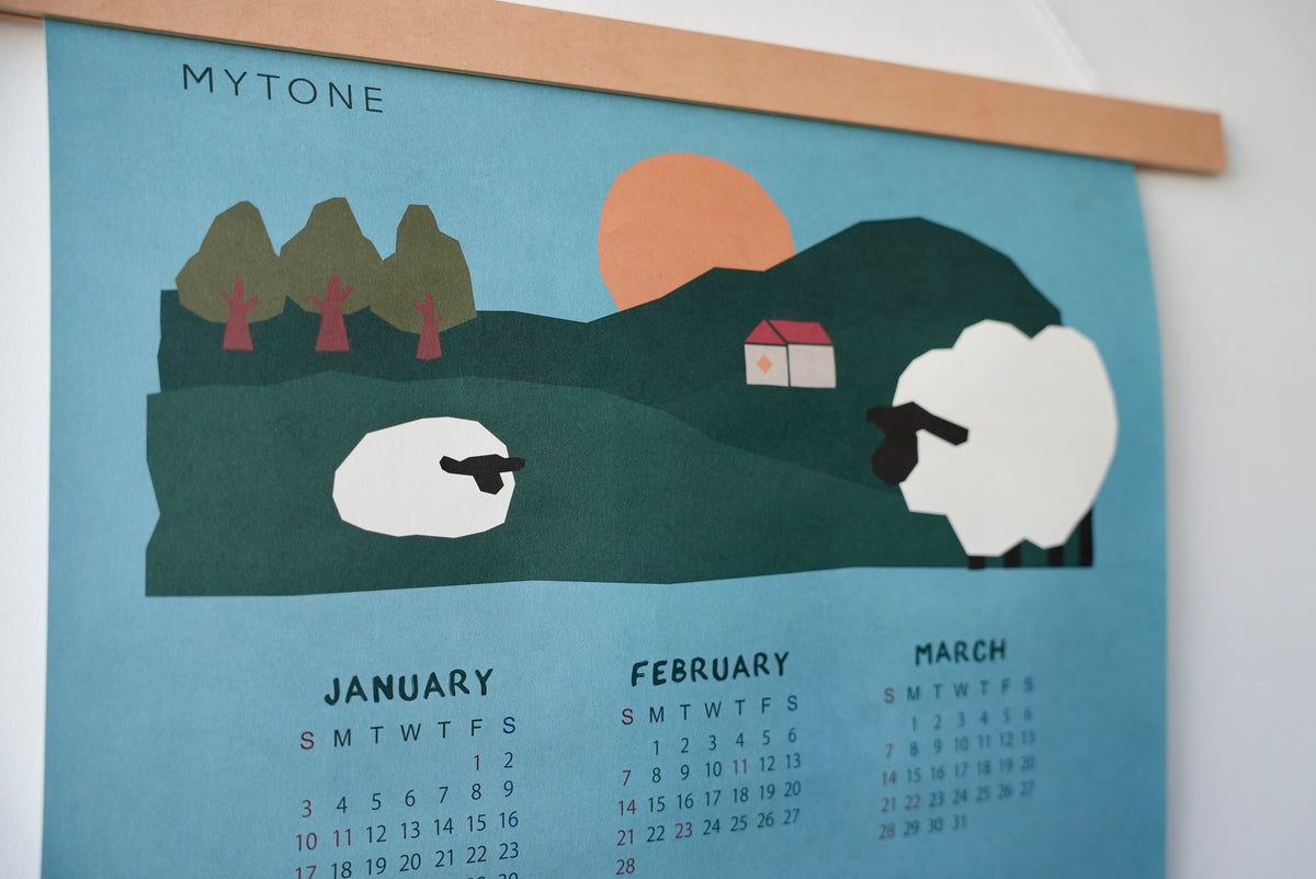 2027 ART CALENDAR：Sheep Scape