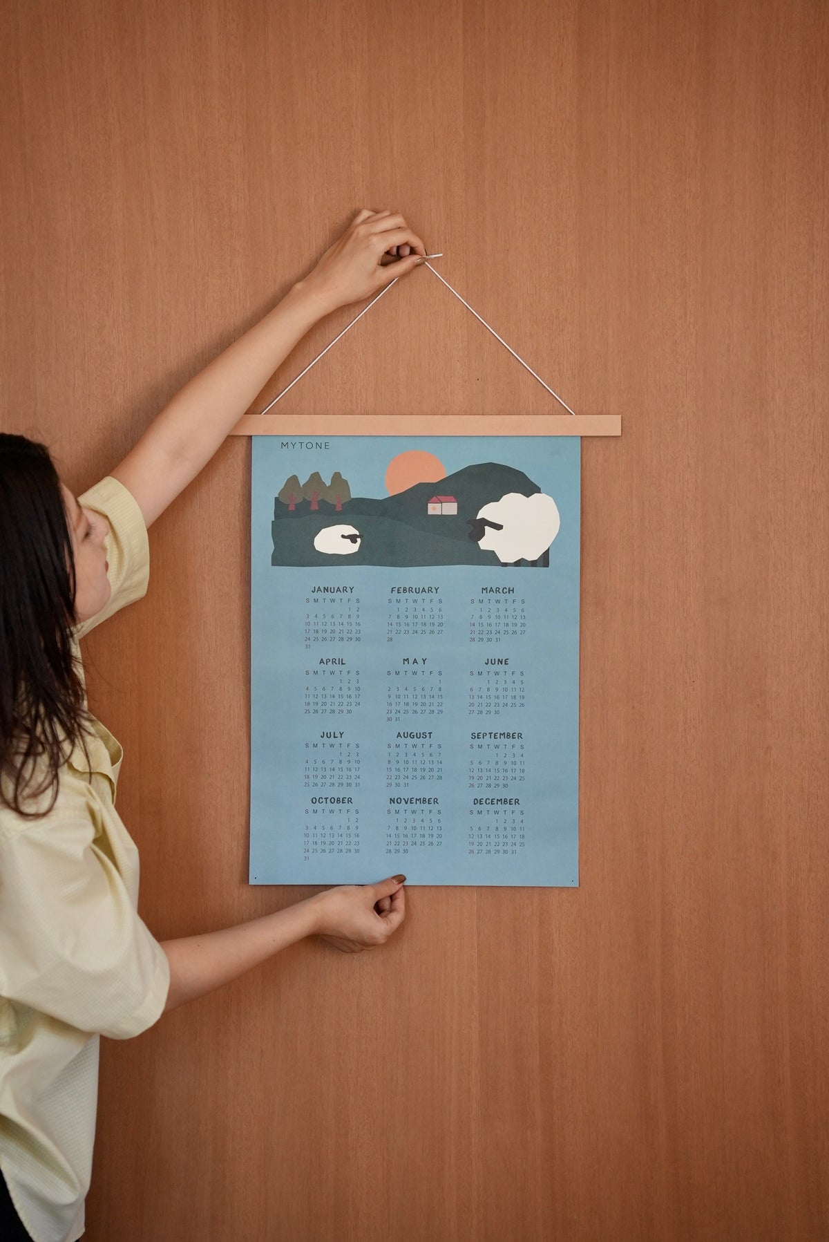 2027 ART CALENDAR：Sheep Scape