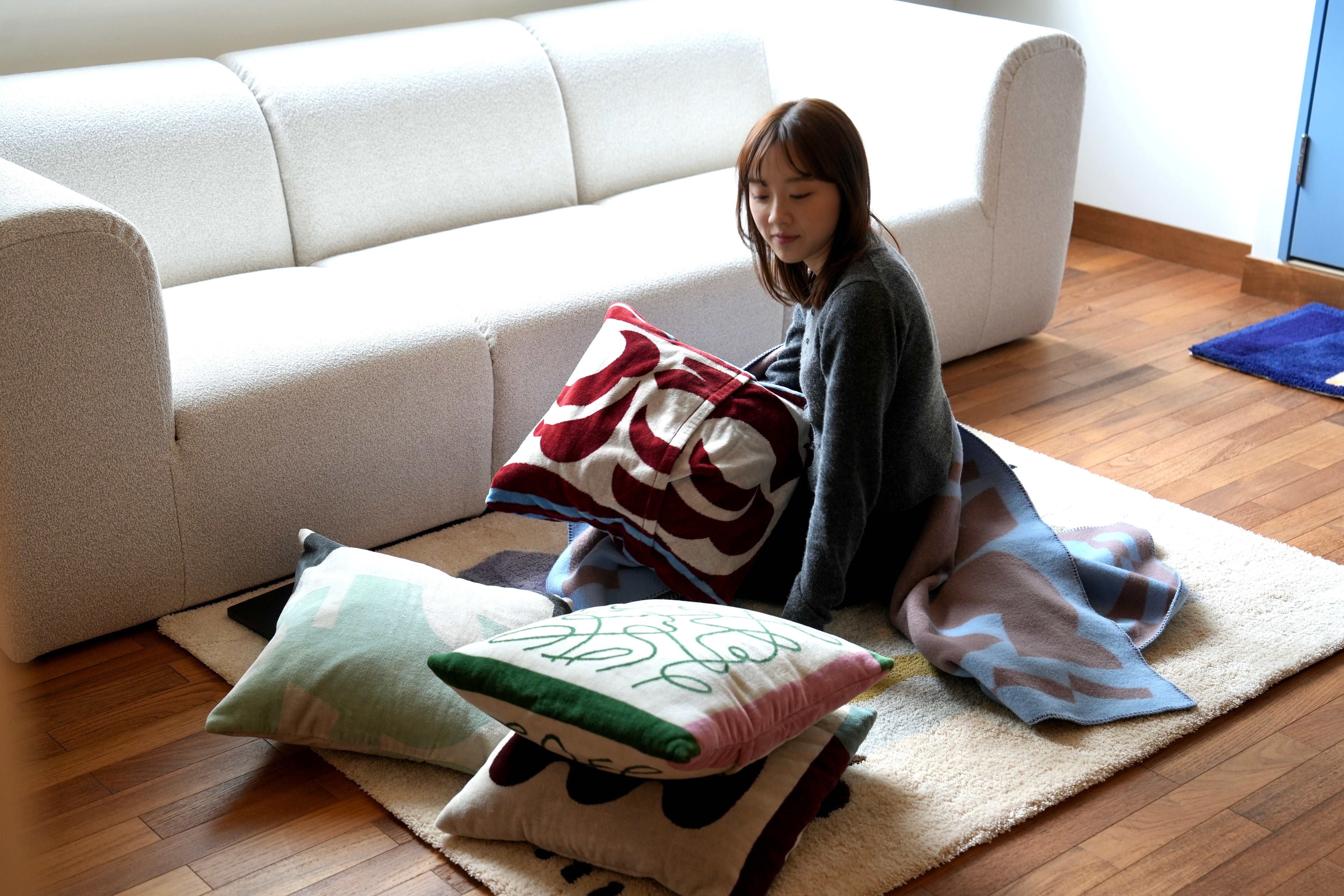 MYTONE クッションカバー クッションカバー / CUSHION COVER：Dancing flower – MYTONE
