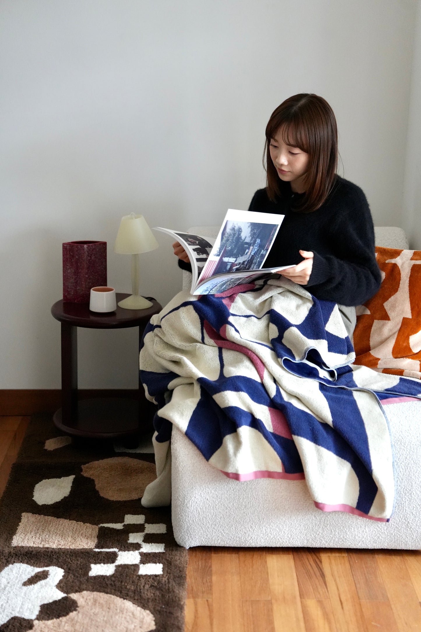 BED THROW BLANKET：Hanabi