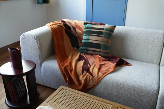 【年末限定セット】選べる TOWEL BLANKET & CUSHION COVER 2点 SET