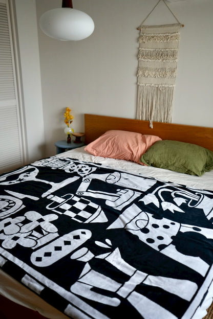 BED THROW BLANKET：This and that by Michael Towers