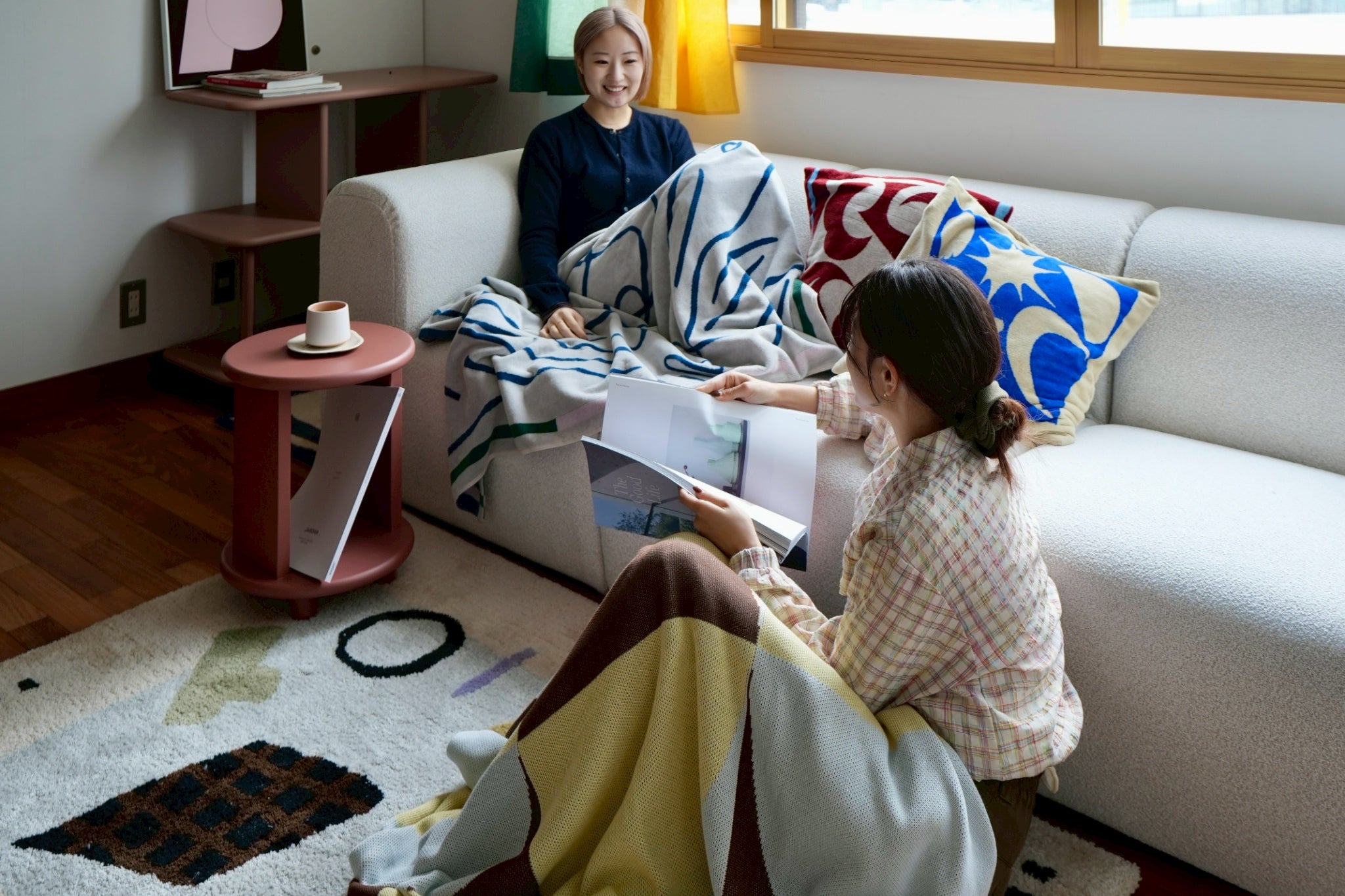 EQUIPMENT KNIT BLANKET ブランケット ニットブランケット / KNIT BLANKET：Circle Rhythm – MYTONE