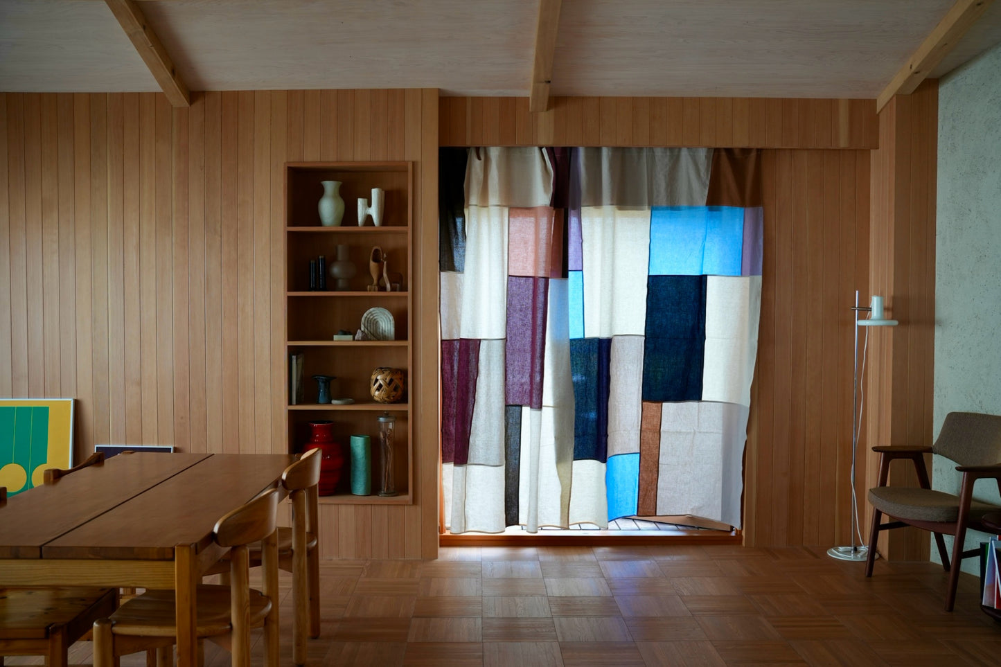 POJAGI CURTAIN：Blue
