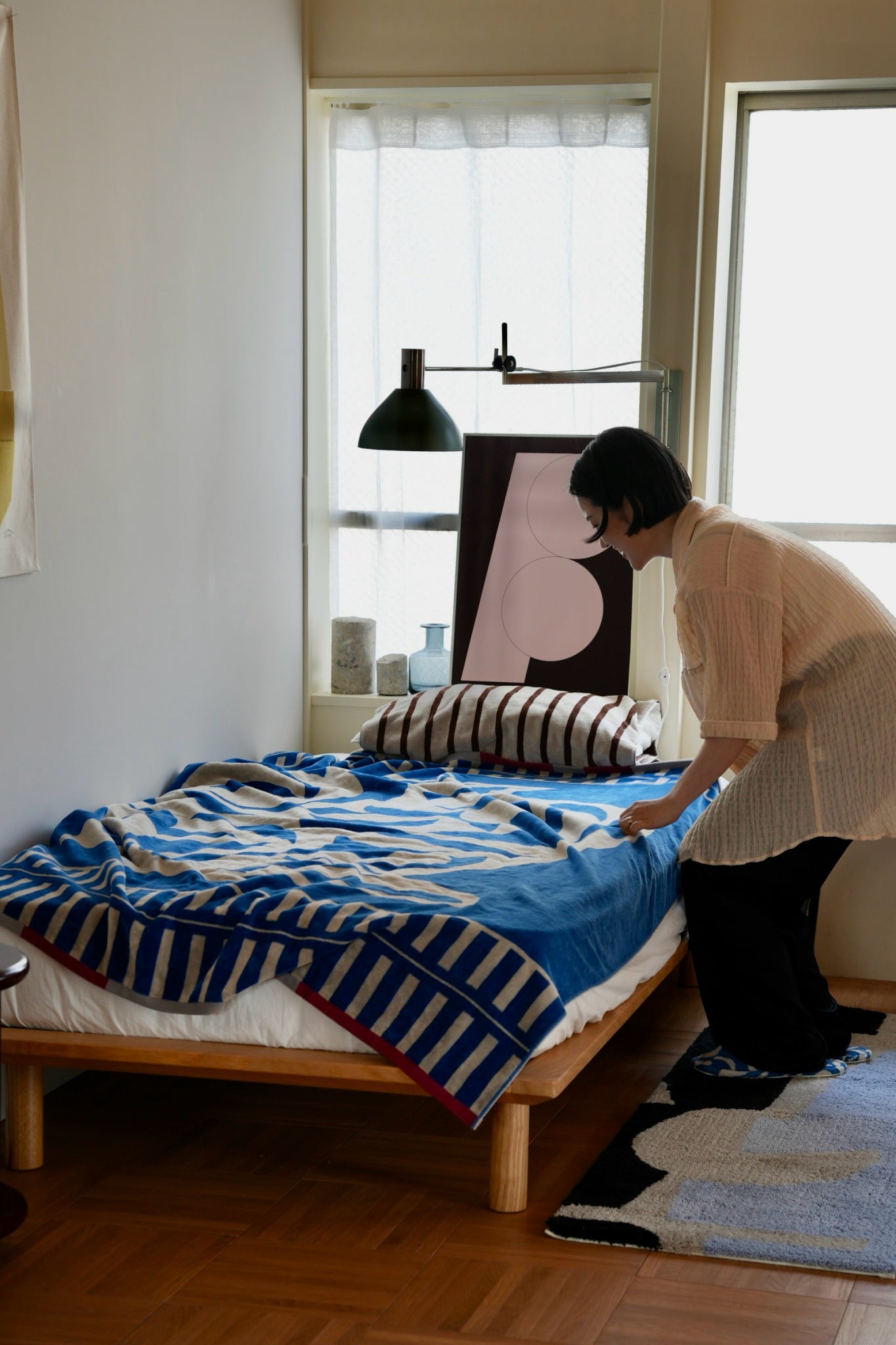 BED THROW BLANKET：Dancing flower – MYTONE