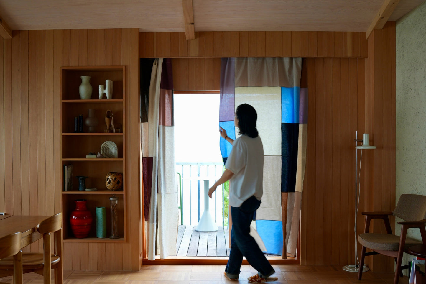 POJAGI CURTAIN：Blue