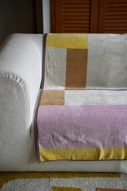 BED THROW BLANKET：Rectangle / beige