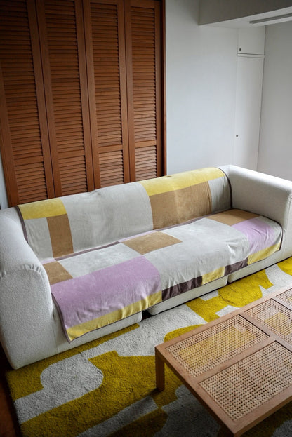 BED THROW BLANKET：Rectangle / beige