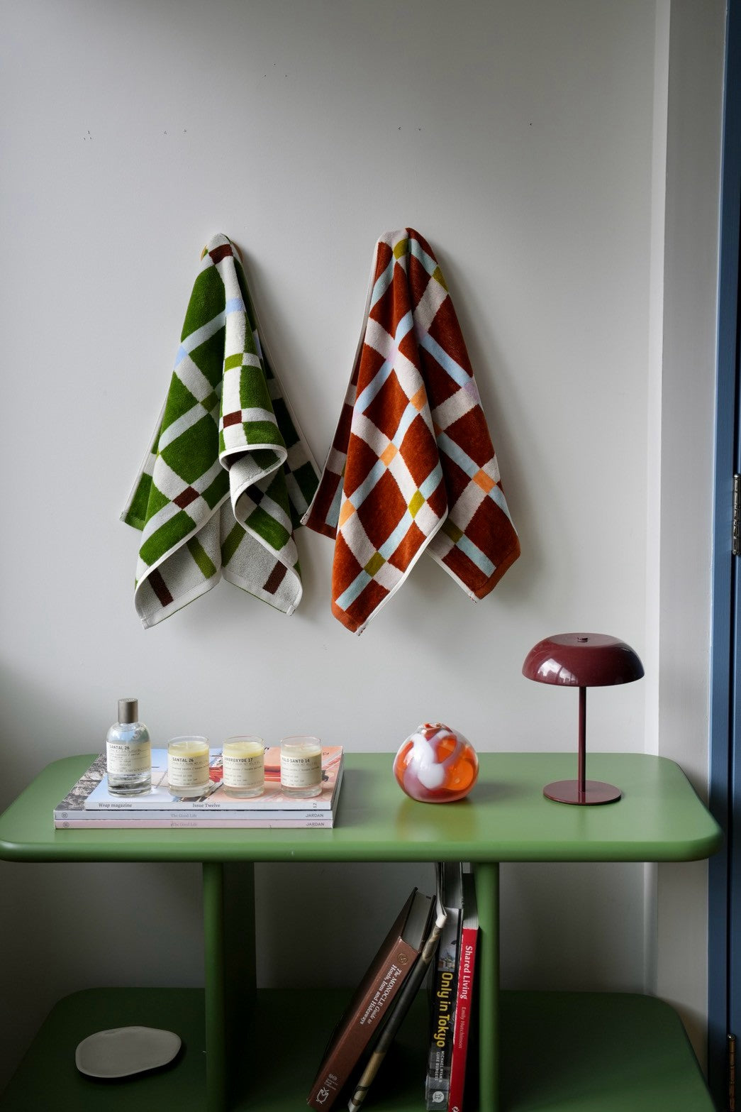 FACE TOWEL：Flow / moss green