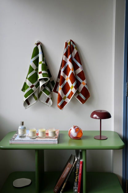 FACE TOWEL：Flow / moss green