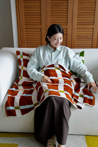 BATH TOWEL : Flow / terracotta