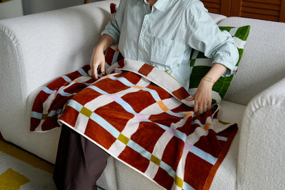 BATH TOWEL : Flow / terracotta