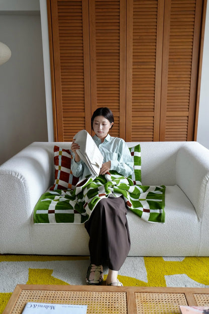 BATH TOWEL : Flow / moss green