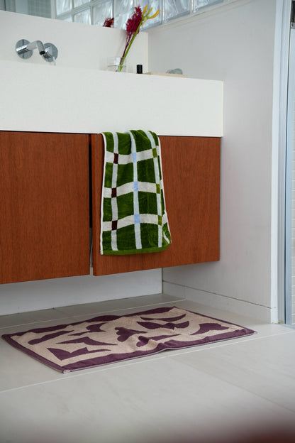 FACE TOWEL：Flow / moss green