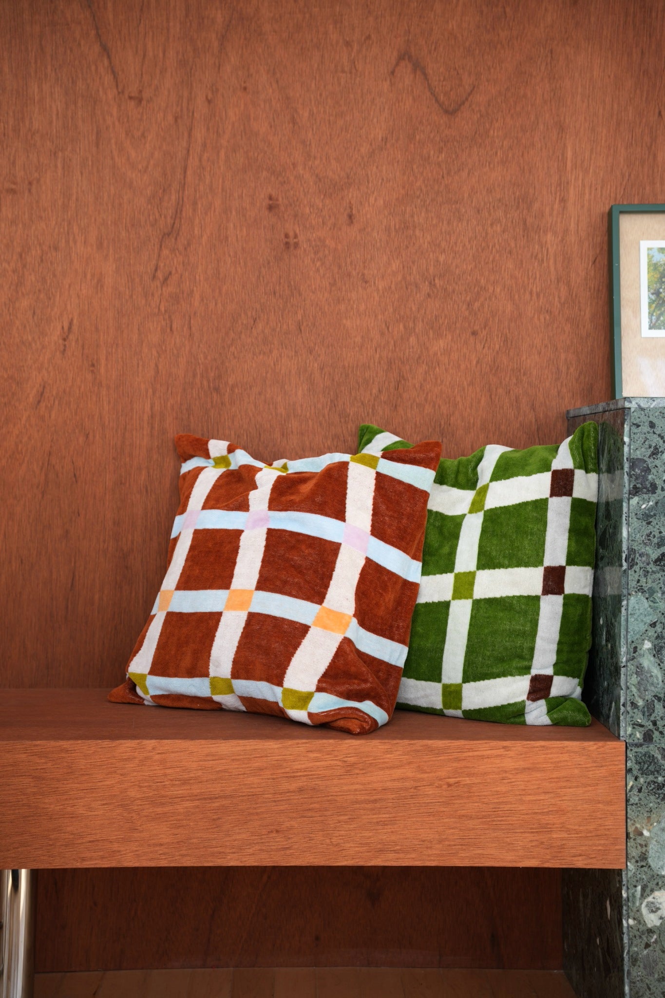 クッションカバー / CUSHION COVER：Flow / terracotta – MYTONE