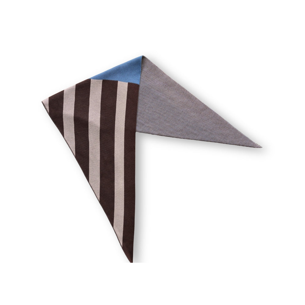 トライアングルスカーフ / TRIANGLE SCARF：Blue Boundary