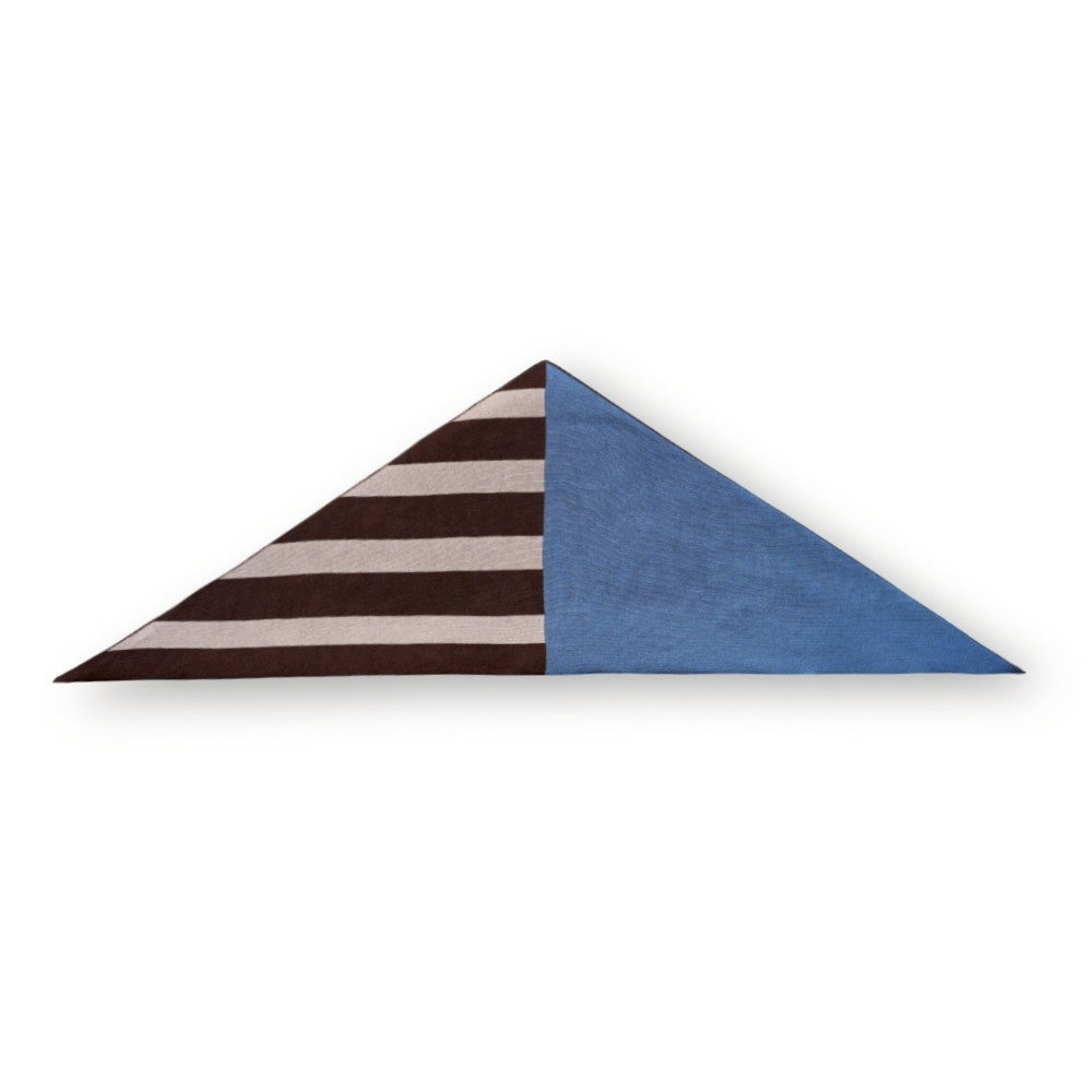 トライアングルスカーフ / TRIANGLE SCARF：Blue Boundary