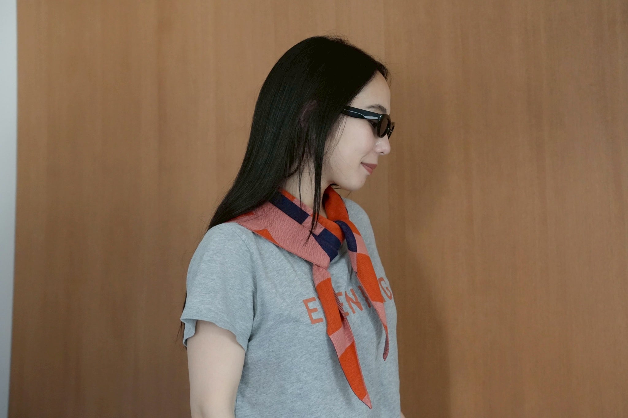 トライアングルスカーフ / TRIANGLE SCARF：Dusk Block – MYTONE