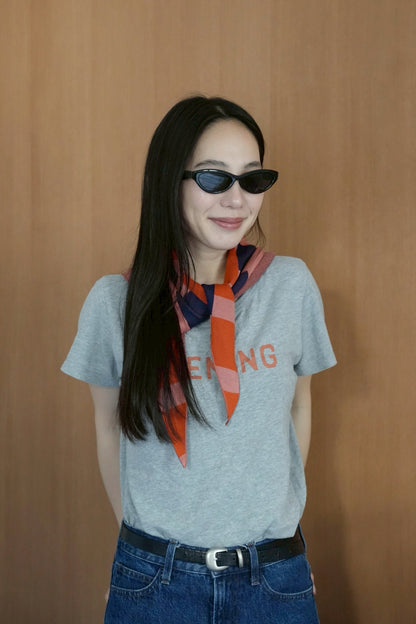 トライアングルスカーフ / TRIANGLE SCARF：Dusk Block