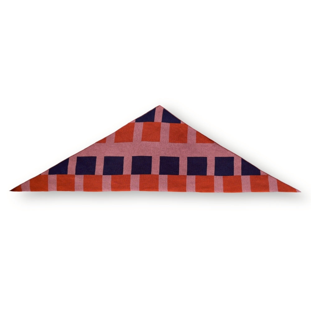 トライアングルスカーフ / TRIANGLE SCARF：Dusk Block