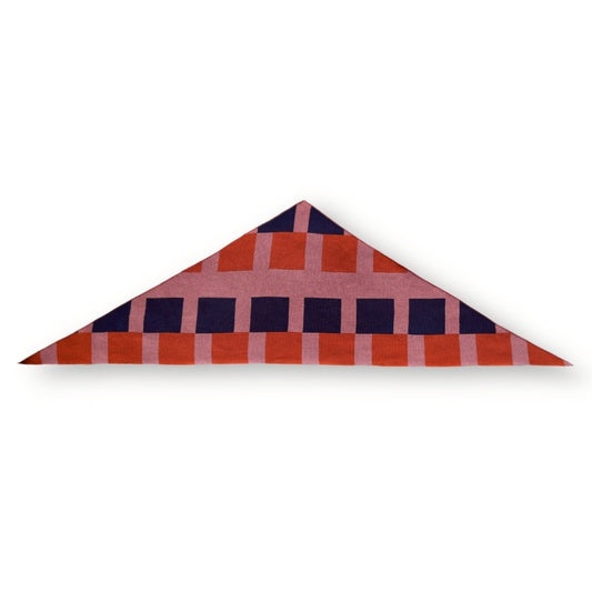 トライアングルスカーフ / TRIANGLE SCARF：Dusk Block