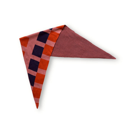 トライアングルスカーフ / TRIANGLE SCARF：Dusk Block