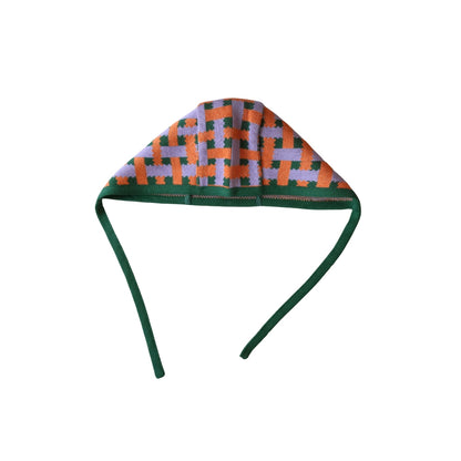 ベビーボンネット：Weave / viridian green